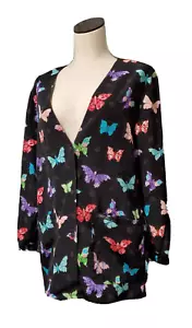Medical Scrub Medical Nurse Jacket Butterfly by Cherokee XS - Picture 1 of 10