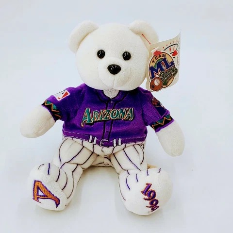 Arizona Diamondbacks 1999 ML Team Beans Authentic Plush Stuffed Teddy Bear. New Cover