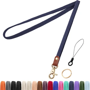Stretchy Thin Lanyards for Keys ID Badges, Cute Long Teacher Neck Key Lanyard Ke - Picture 1 of 7