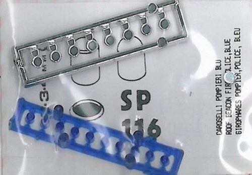 ACCESSORI 1/43 LAMPEGGIANTI BLU CARABINIERI-POLIZIA-FINANZA-CRI TRON SP116B - Immagine 1 di 1