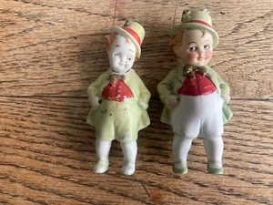 2 Nodder dolls 1 German 1 Japan. See the difference in quality Dressed in green - Picture 1 of 6