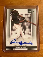 2019 Leaf Perfect Game National Showcase ISAIAH JACKSON Black Auto /50 #BA-IJ1