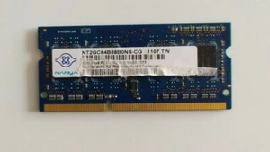 Nanya NT2GT64U8HB0JY-3C (2 GB, PC2-5300 (DDR2-667), DDR2 SDRAM, 333 MHz, DIMM 24 - Picture 1 of 2