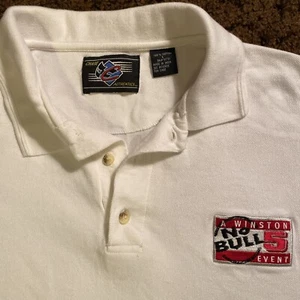 Vtg Winston No Bull 5 Event Polo Shirt Chase Authentics Men’s Large Nascar EUC - Picture 1 of 14