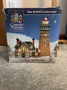 Lemax Carole Towne Bay Lighthouse 2000 Collection Christmas Village WORKS - Picture 1 of 13