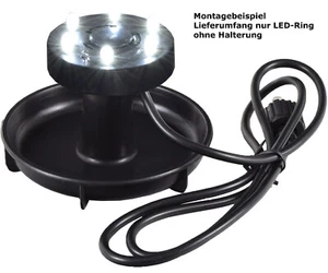 Agora-Tec6 fach LED Ring weiß mit Dämmerungsschalter für Solar Teichpumpen 6V DC - Bild 1 von 1