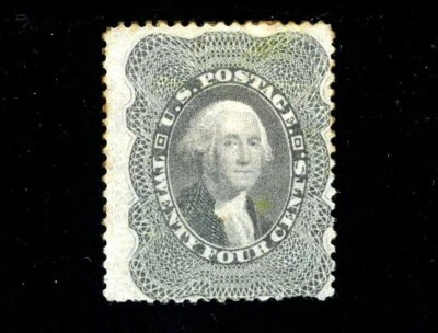Scott 37 OG MHR FVF US 1857 Washington SCV $1,450 - Image 1 of 2