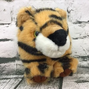 Vintage 90’s MJC Purr-Fection Tiger Plush Round Stuffed Tossable Toy - Picture 1 of 6