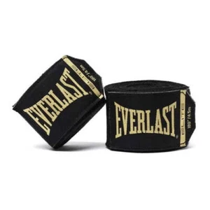 Everlast 180" Elite Boxing Hand Wraps - Black - Picture 1 of 1