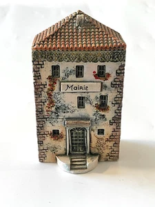 Vintage Rare Early Gault Handmade Miniature Clay Mairie Town Hall France - Picture 1 of 7