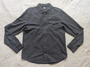Nike SB Shirt Men Small Black Flannel Skate Shirt Button Up Long Sleeve Chamois - Picture 1 of 13