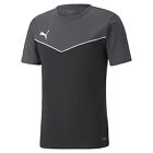 Men’S Short Sleeve T-Shirt Puma Individualrise Black Grey (Size: S) T-Shirt NEW
