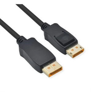 DisplayPort Kabel, v2.1, 16K , DP Stecker - Stecker, schwarz, 1 m - Bild 1 von 4