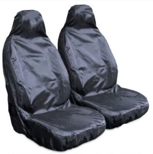 Coprisedili anteriori neri impermeabili per Renault Scenic Ii (03 -09) - Foto 1 di 3