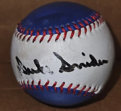 DUKE SNIDER AUTOGRAPH Rawlings BALL Signed AUTO Dodgers Mets HOF d.2011 - Image 1 of 3