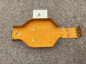 Used Vintage Gold Pan B Stamped Chassis -RC RC10 Team Associated - Picture 1 of 4