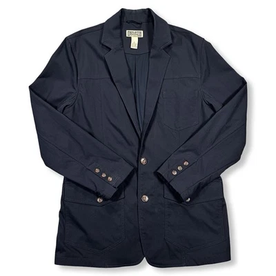 Duluth Trading Co Blazer Men’s Large Navy Blue Stretch 2 Button Jacket Workwear - Image 1 of 4