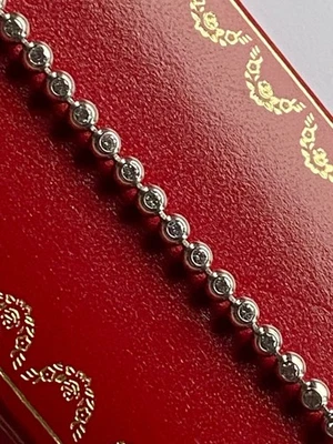 Cartier Diamant Armband / Bracelet 18K Weißgold, 37 Brillanten 2,20ct, Full-Set! - Bild 1 von 4