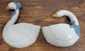 2 colgadores de placas de bolsillo de pared Burwood Country Geese 1988 vintage EE. UU. 2814-1B - Imagen 1 de 5