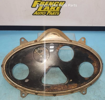 1926-1927 GARDNER INSTRUMENT PANEL WITH TEMP GAUGE,HOUSING,GLASS & BEZEL KE Foto 1 de 4