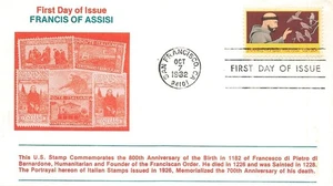 2023 20c ST. FRANCIS OF ASSISI - Unknown cachet g - Picture 1 of 1