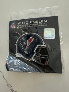 New NFL Houston Texans Color Aluminum Helmet 3-D Auto Emblem Sticker Decal - Picture 1 of 2
