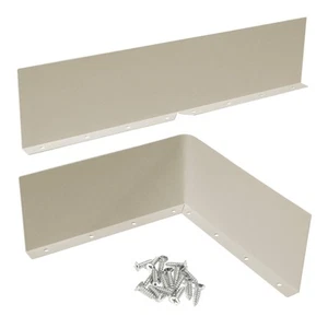 2Pcs 13.78" Rain Gutter Valley Splash Guards Aluminum Gutter Splash Guard Str... - Picture 1 of 5