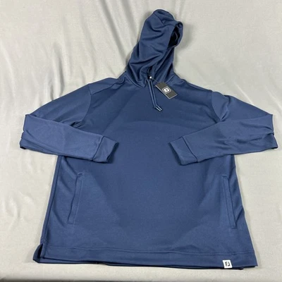 FootJoy Golf Hoodie Lightweight Large Navy Blue Polyester NWT MSRP $125 - Image 1 of 4