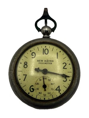 Podómetro vintage New Haven Watch Co Foto 1 de 4