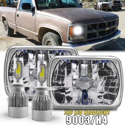 Faro LED 7x6" 5X7 sellado para Chevy C1500 C2500 C3500 K1500 K2500 1988-1999 Foto 1 de 4