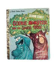 VINTAGE Sesame Street Cookie Monster & The Cookie Tree A Little Golden Book - Bild 1 von 9