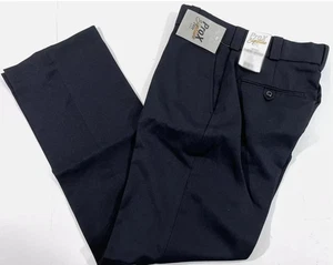 NWT FLYING CROSS 34X32 MENS COMMAND POLYESTER GARBADINE PANTS 3900 LAPD NAVY - Picture 1 of 2