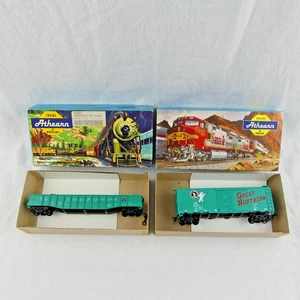 Lote de vagones de carga góndola Great Northern escala Ho Athearn usado x2 - Imagen 1 de 7