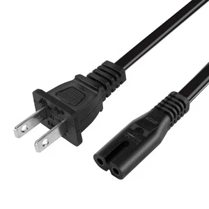 AC Power Cord for PS5 / PS4 / PS4 Slim / PS3 Slim / PS3 Super Slim, Xbox One ... - Picture 1 of 5