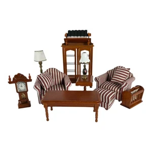 Melissa & Doug Living Room Doll House Furniture Plus Accessories Set 13 Pieces - Picture 1 of 14