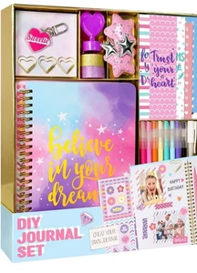 Nollh DIY Journal Kit for Girls - 48 pcs DIY Journal Set for Tween & Teen Girls - Picture 1 of 6