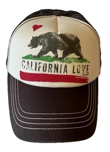 Billabong Womens Pitstop California Love Mesh Snapback bear Trucker Hat - Picture 1 of 14