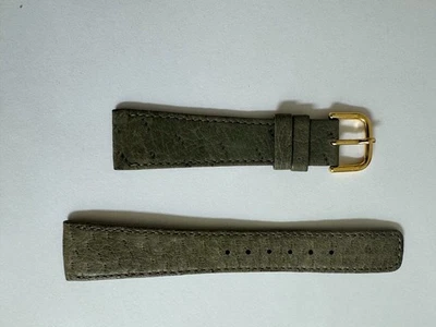 NOS Seiko Reloj Verde Correa Cuero 20mm Foto 1 de 2