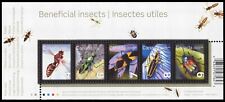Canada Stamps Souvenir Sheet of 5, Beneficial Insects, #2410a MNH