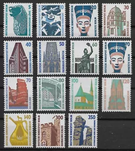 Berlín 1990 ** Conjunto 15 valores SWK atracciones marcas francas serie permanente 0368D - Imagen 1 de 16