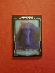 TOPPS - STAR WARS MASTERWORKS BLUE PARALLEL MAX REBO TRADING CARD #44 - 2015