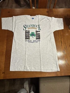 VINTAGE Notre Dame SHAMROCK CLASSIC 1996 T-Shirt BRAND NEW Original NWT Ireland - Picture 1 of 4