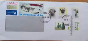 SWEDEN 2008 COVER WITH PIROSKA LAND LOCAL 5 RN AIRMAIL LABEL WITH CAT - Picture 1 of 1