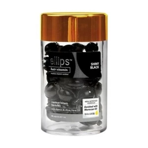 ELLIPS HAIR VITAMIN – Shiny Black Aloe vera & Castor Oil 1 Bottle @50 Capsules - Picture 1 of 2