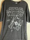 Star Wars Xl Gray Spaceship Childhood Men?S Tee Shirt Retro Graphics Cotton Blen