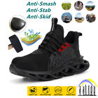 Unisex Lightweight Safety Shoes Steel Toe Cap Work &amp; Utility Shoes Black cool