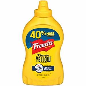 French's Classic Yellow Mustard, No Artificial Colors, 20 oz
