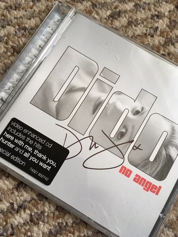 DIDO NO ANGEL SIGNED TWICE CD COVER AND DISC Cover