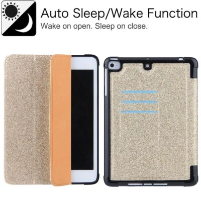 For iPad 9th 8th 7th 6th 5th Gen/Mini/Air/Pro Folding Smart Leather Case Cover - Image 1 of 4