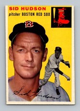 1954 Topps #93 Sid Hudson VGEX-EX Boston Red Sox Baseball Card
